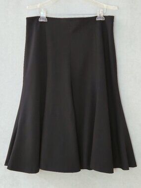 Betty Barclay Black Swing Skirt | Side Zip | Size 14